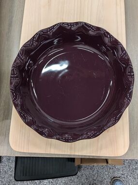 EMILE HENRY Deep Plum Ceramic Pie Dish